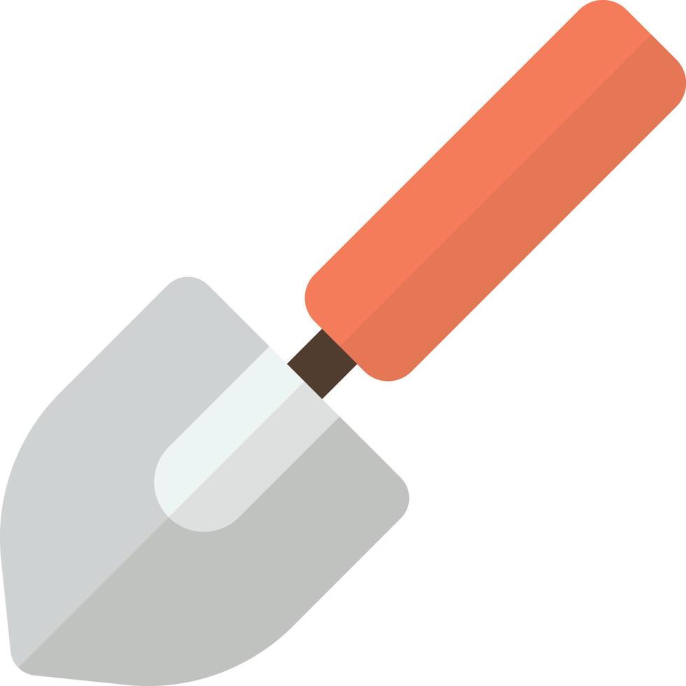 shovel illustration in minimal style vector