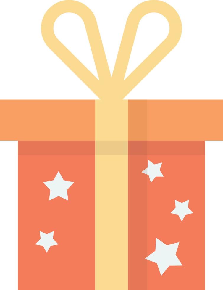 gift box illustration in minimal style vector