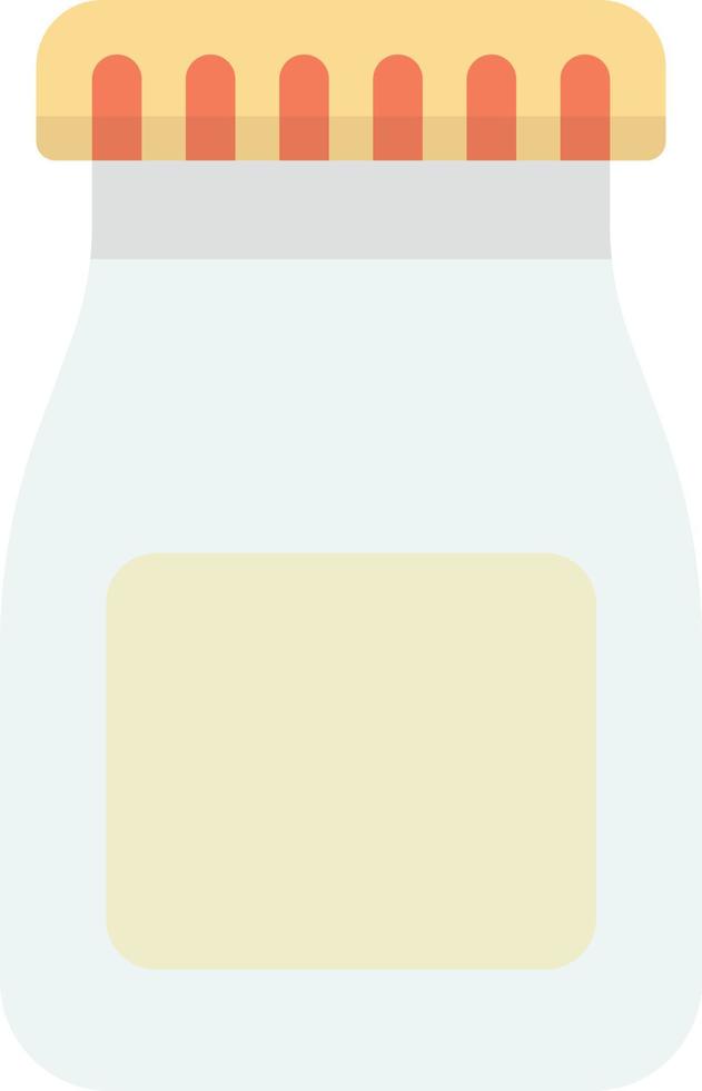 ilustración de botellas y tapas de leche en estilo minimalista vector