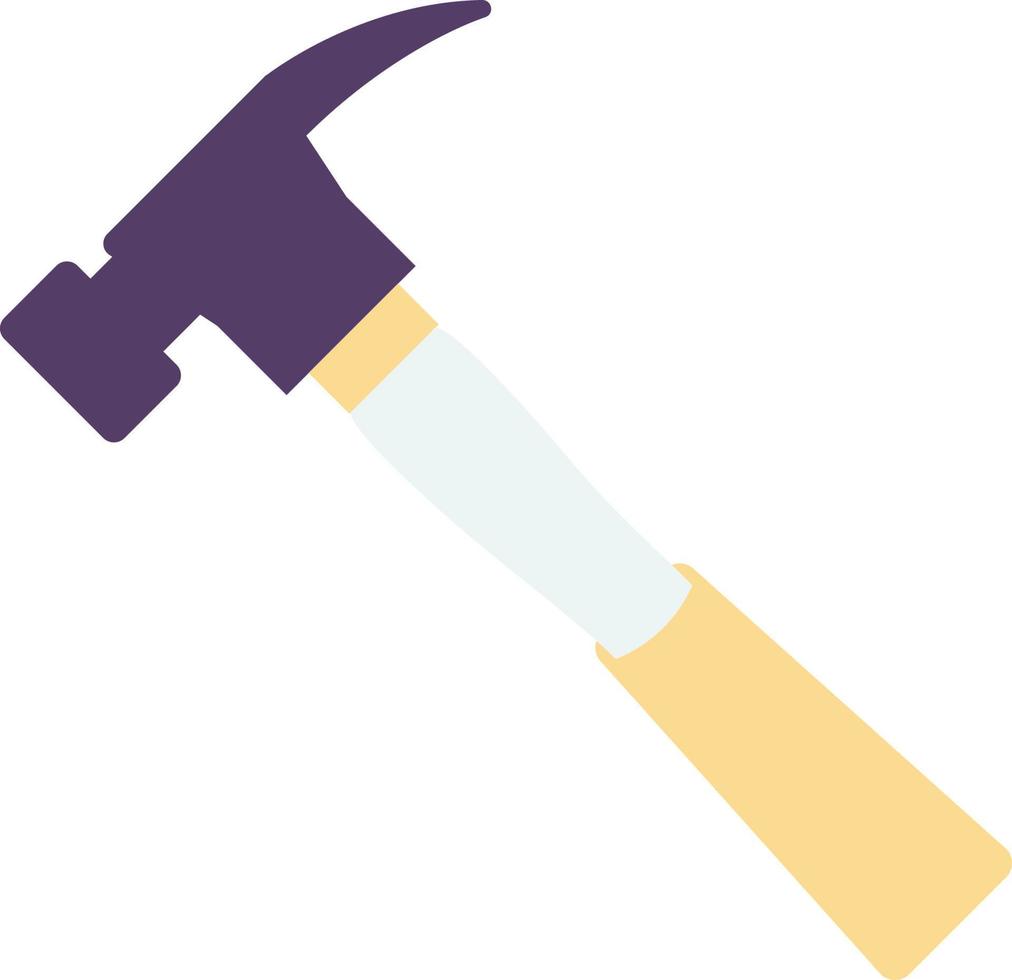 hammer illustration in minimal style vector