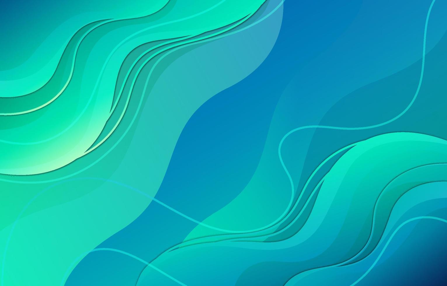 Gradient of Blue and Green Background vector