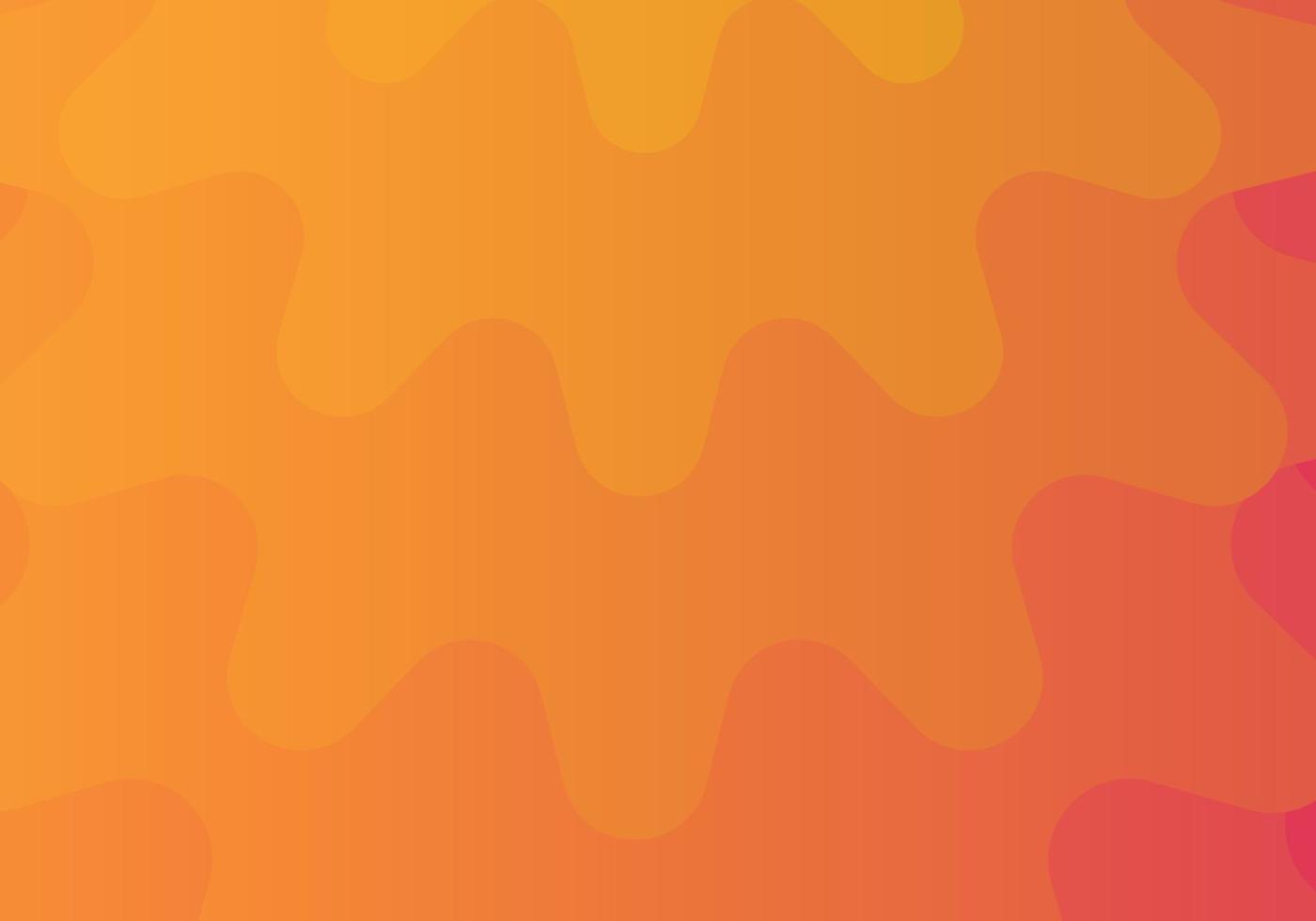 Abstract background consisting of wavy wavy curves. Gradient from light orange to dark vector