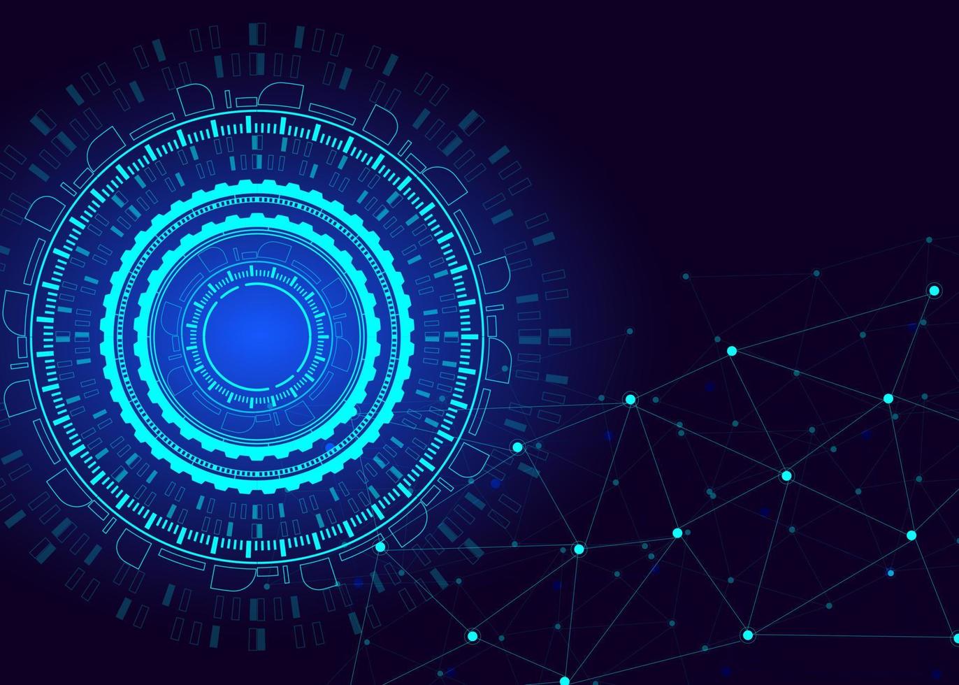 high tech digital technology network Abstract technology background, hi-tech communication concept, circuit board. vector