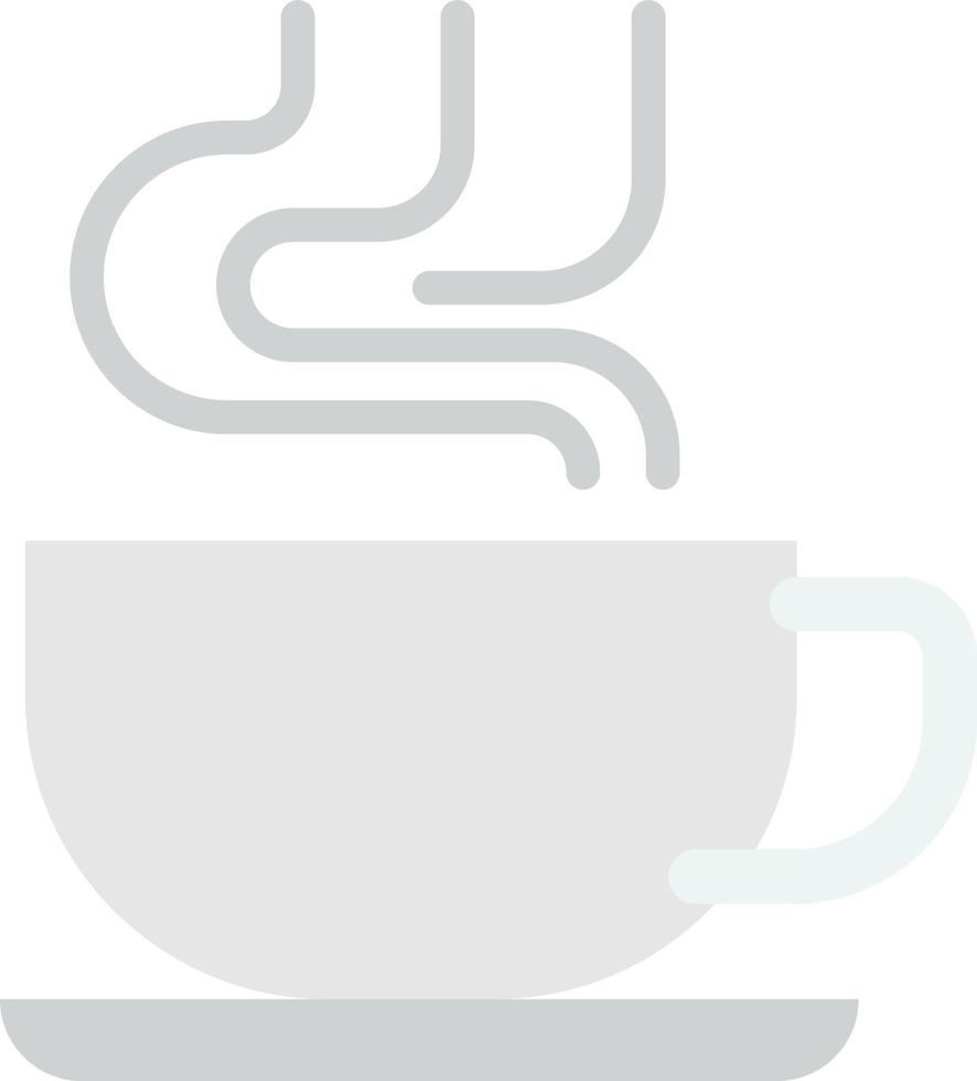 hot coffee mug illustration in minimal style vector