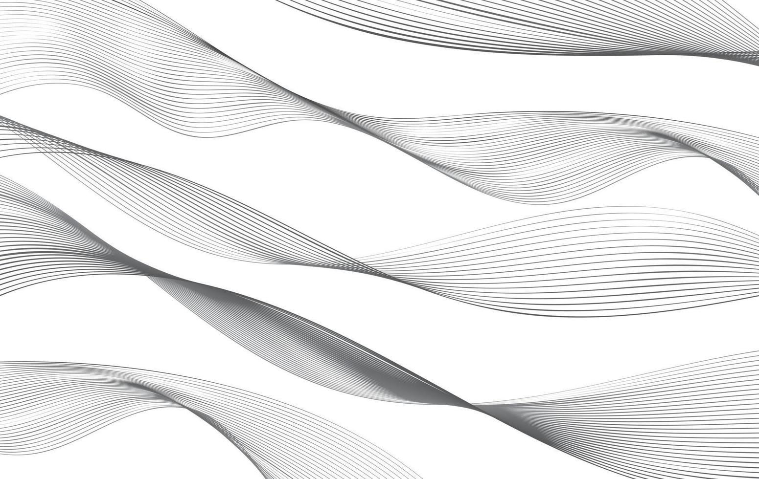 Abstract wave element for design. Digital frequency track equalizer. Stylized line art background. vector