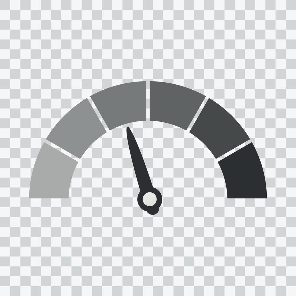 The measuring device icon. Sign tachometer, speedometer, indicators. Vector illustration