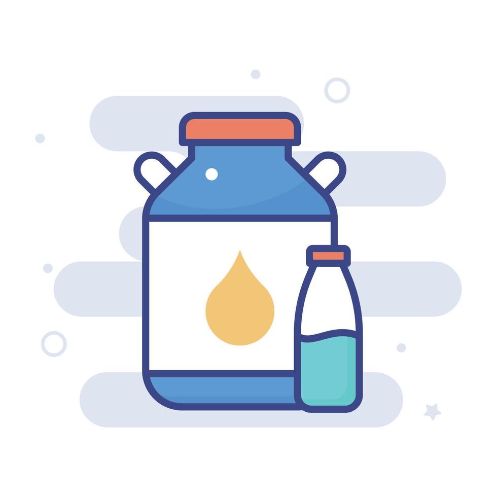 Milk vector filled outline icon style illustration. EPS 10 file