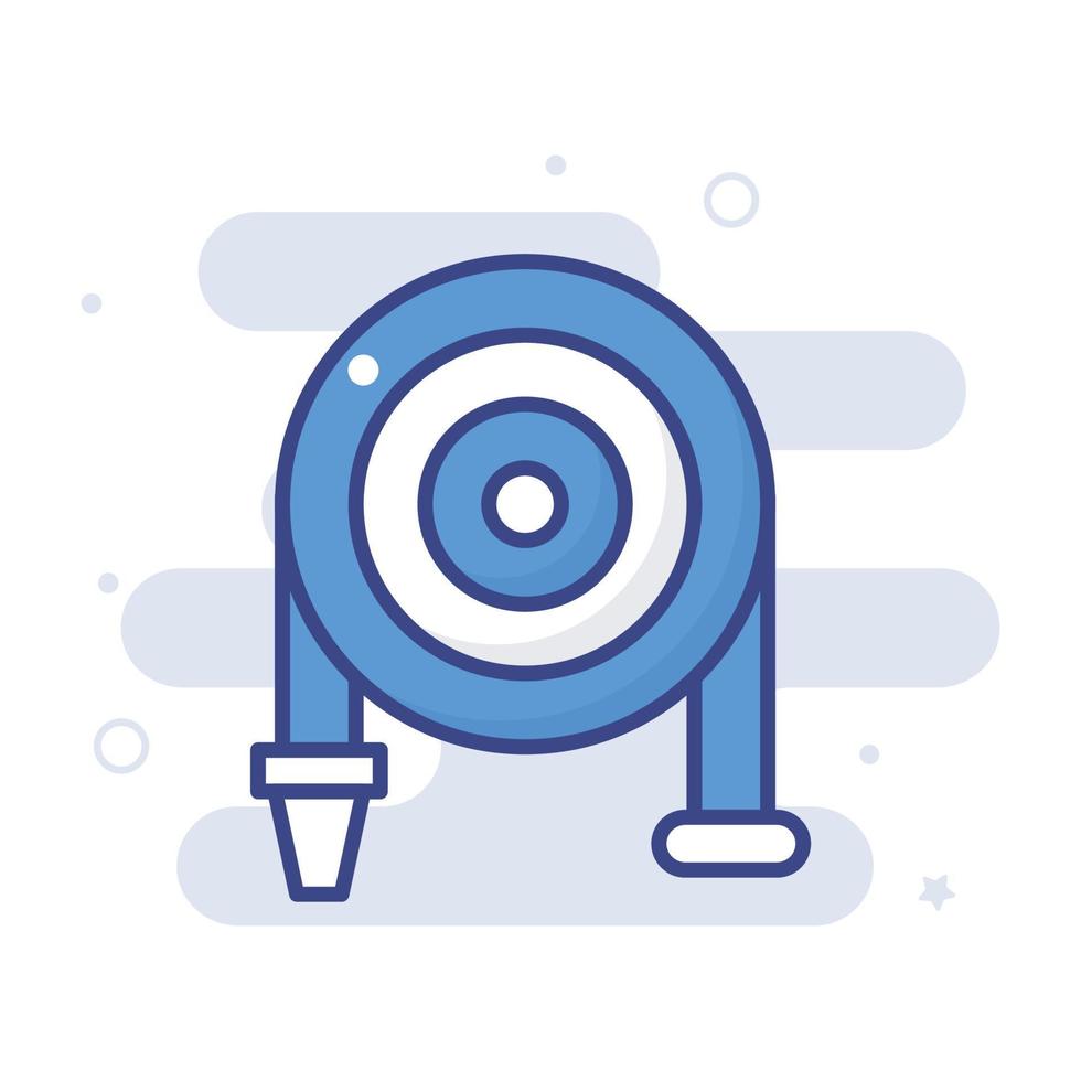 Rolled Garden House vector filled outline icon style illustration. EPS 10 file