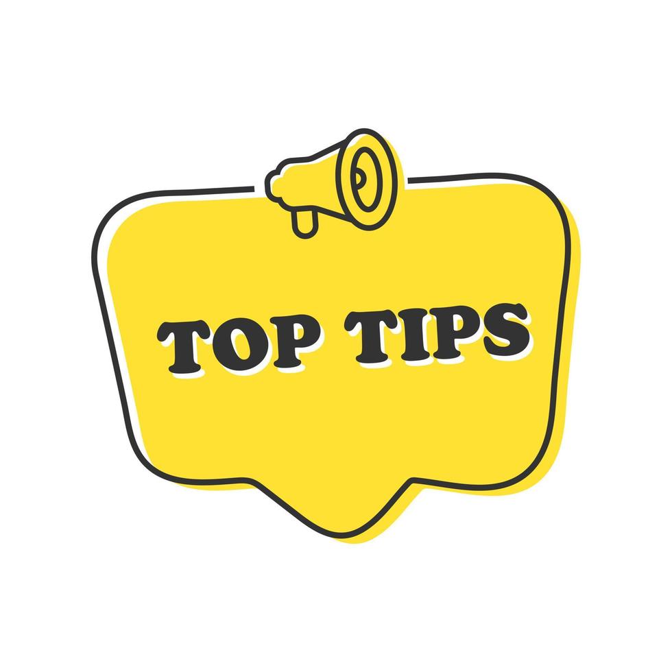 Top tips on speech bubble vector