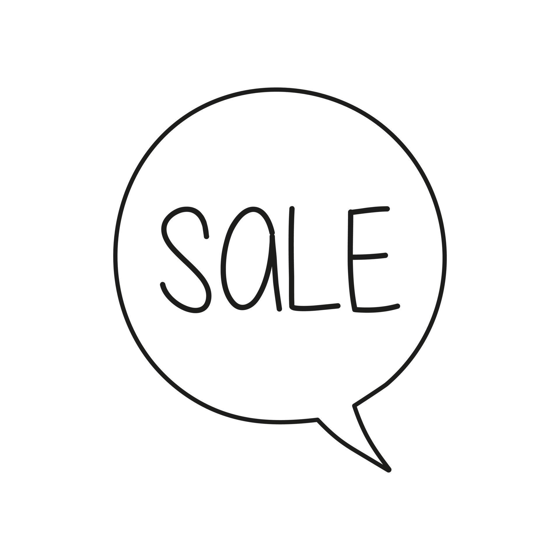 Speech bubble shaped banner, price tag, sticker, badges, sale text