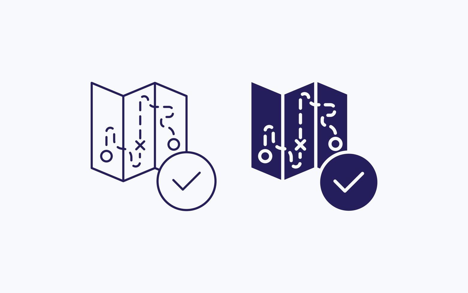 Map location selection illustration icon vector