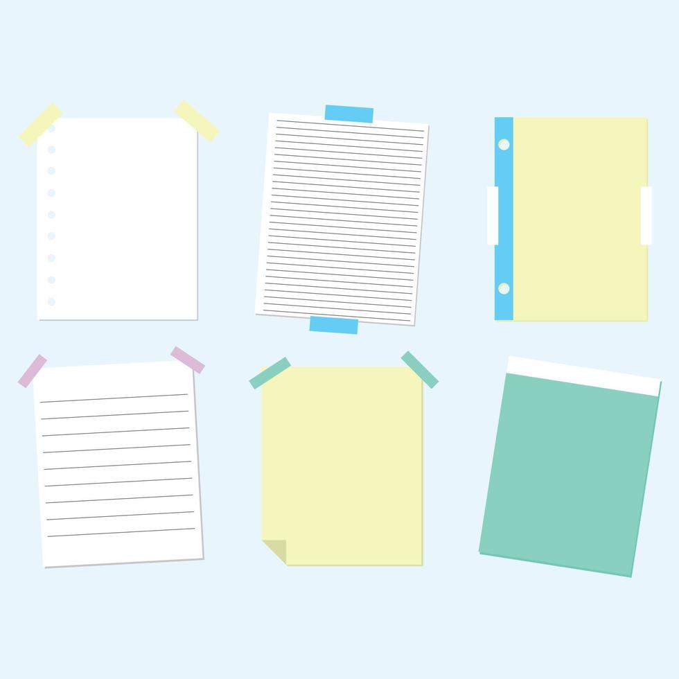 sticky note illustrations Vector Download