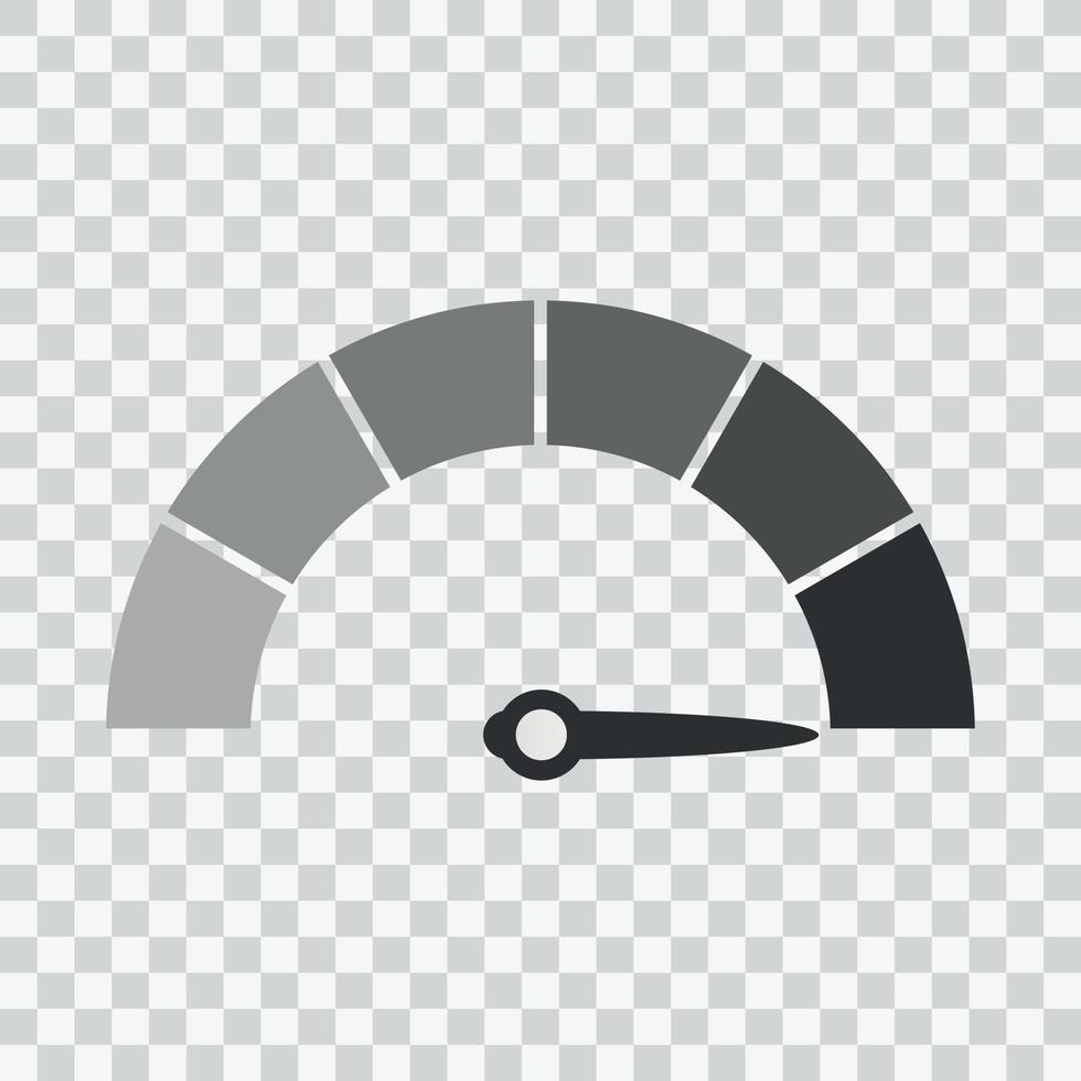 The measuring device icon. Sign tachometer, speedometer, indicators. Vector illustration