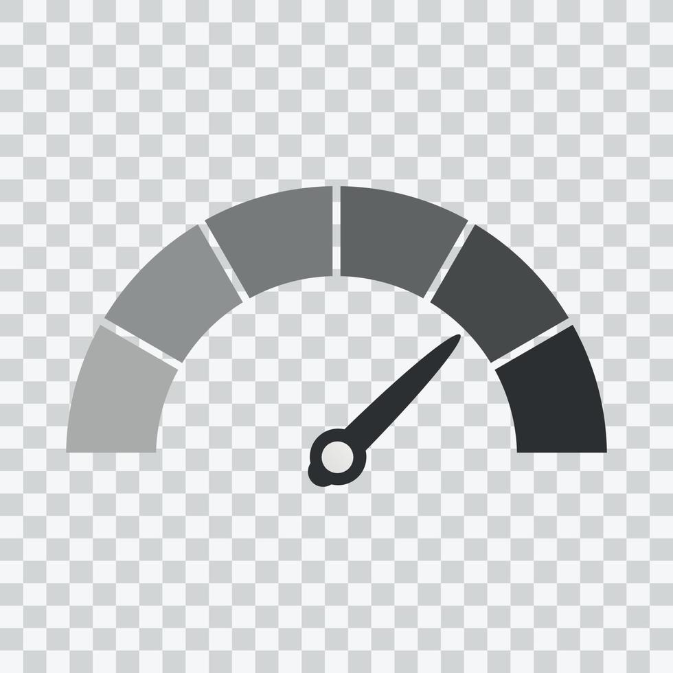 The measuring device icon. Sign tachometer, speedometer, indicators. Vector illustration