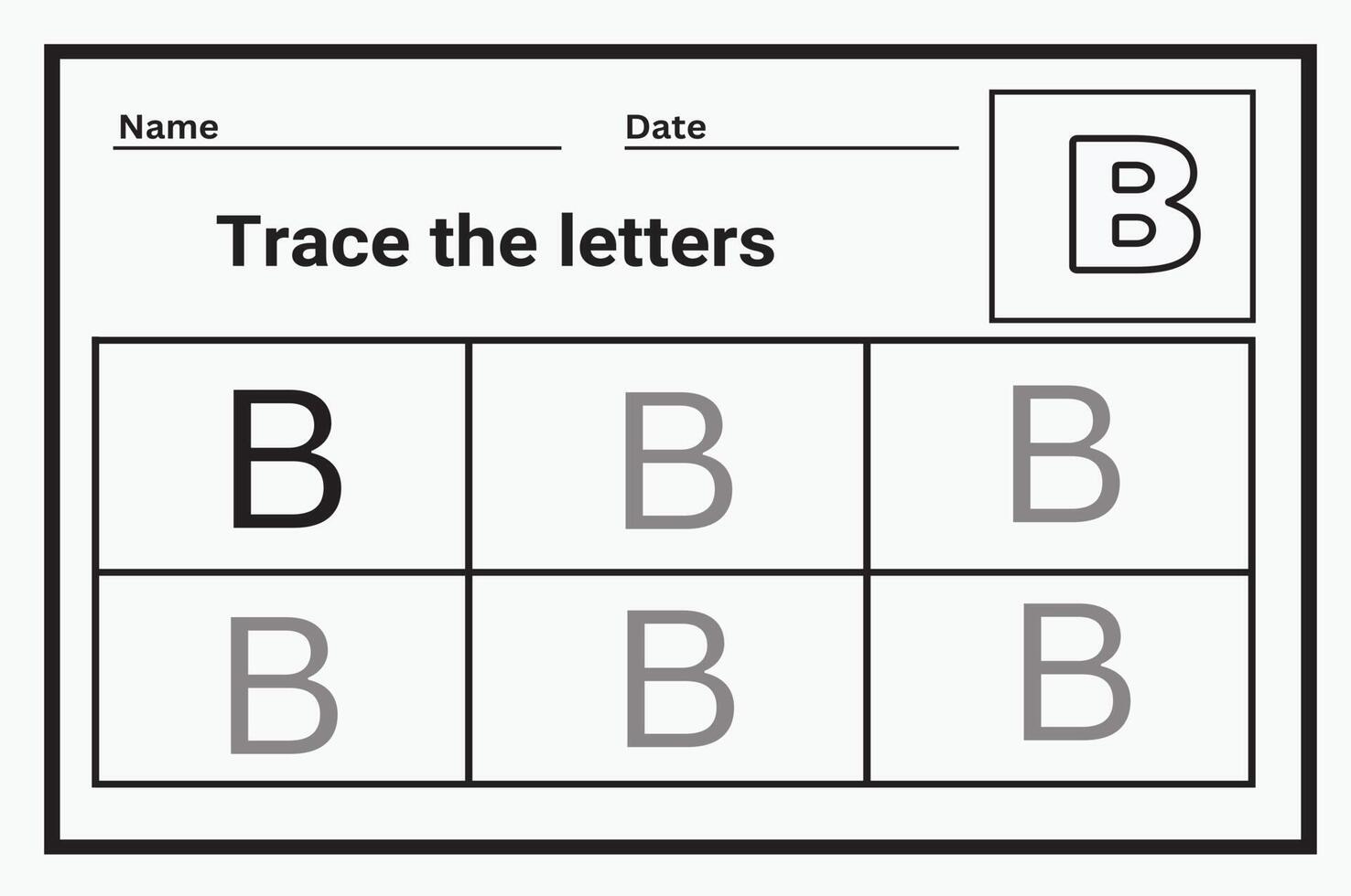 Alphabet Tracing Worksheet A Z Writing Pages Letter B Uppercase And Alphabet Tracing Worksheet A Z Writing Pages Letter B Uppercase And Lowercase Tracing Handwriting Exercise For Kids Printable Worksheet Free Vector