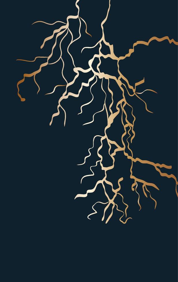 vector de diseño de portada de kintsugi dorado. textura de mármol dorado de lujo. patrón de grietas y suelos rotos para artes murales, decoración del hogar, impresión y papel tapiz.