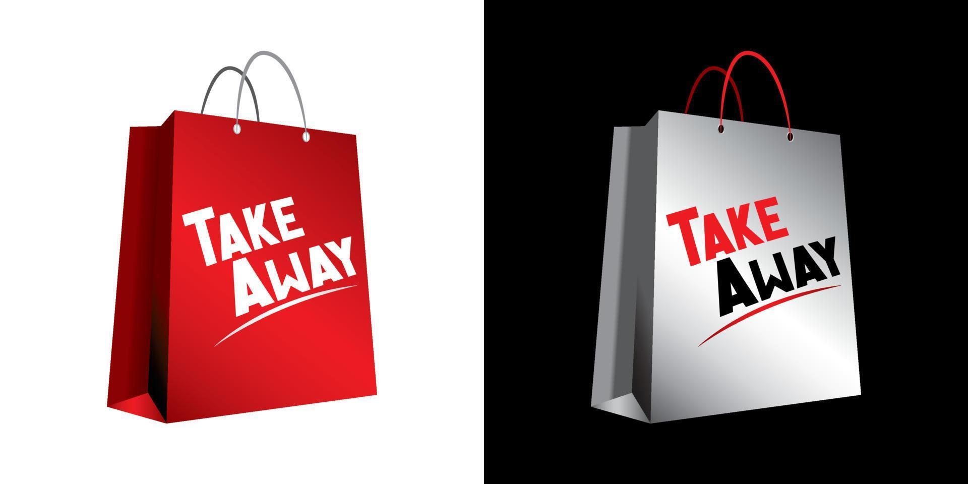 Take Away Sign vector