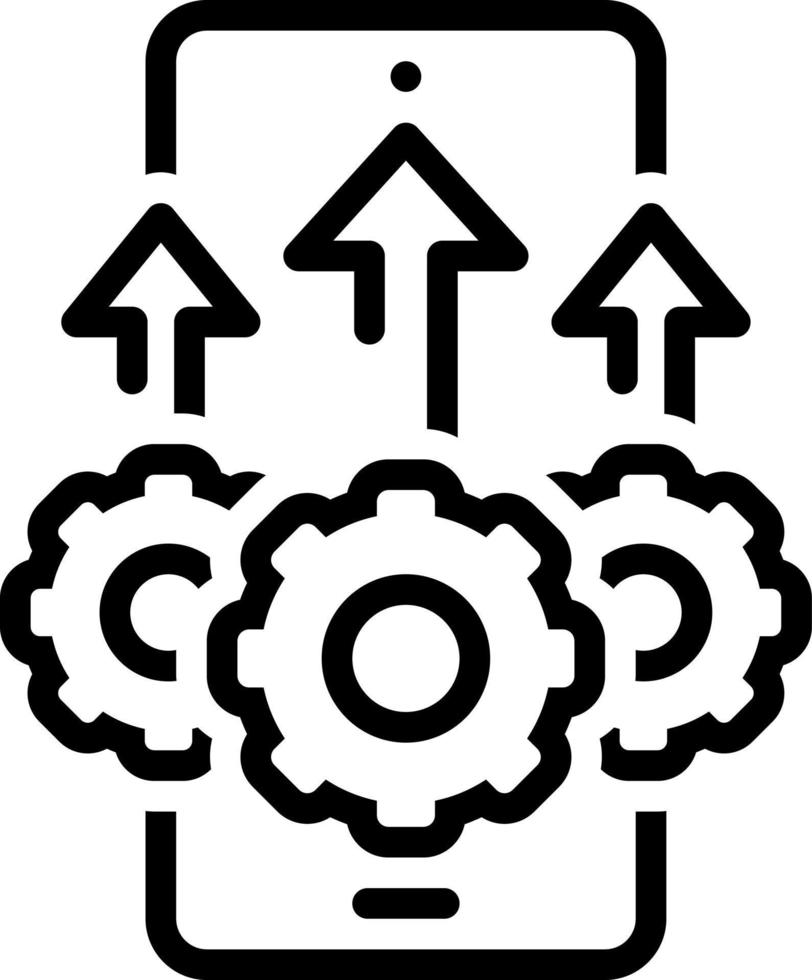 line icon for capacity vector