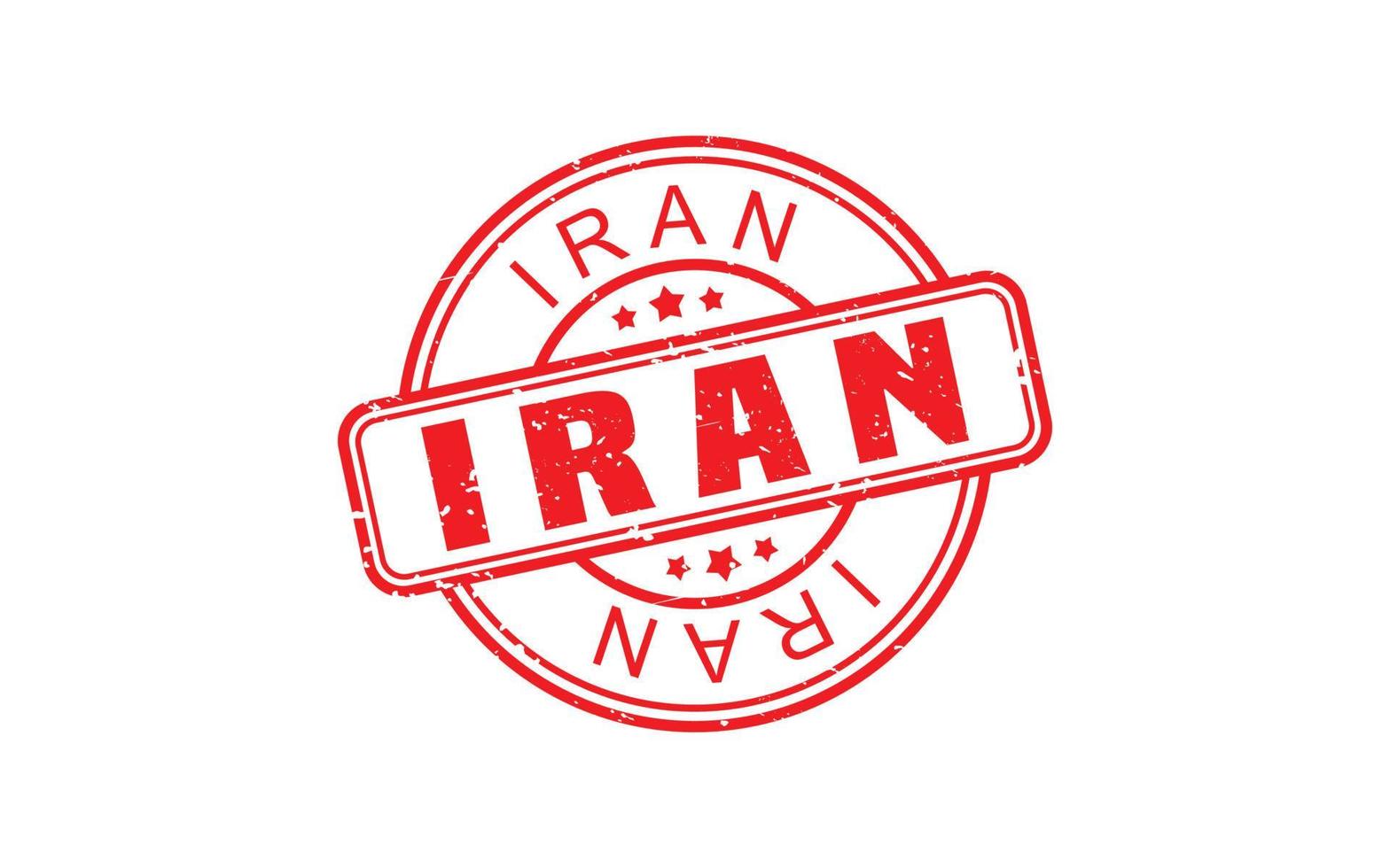 IRAN stamp rubber with grunge style on white background vector