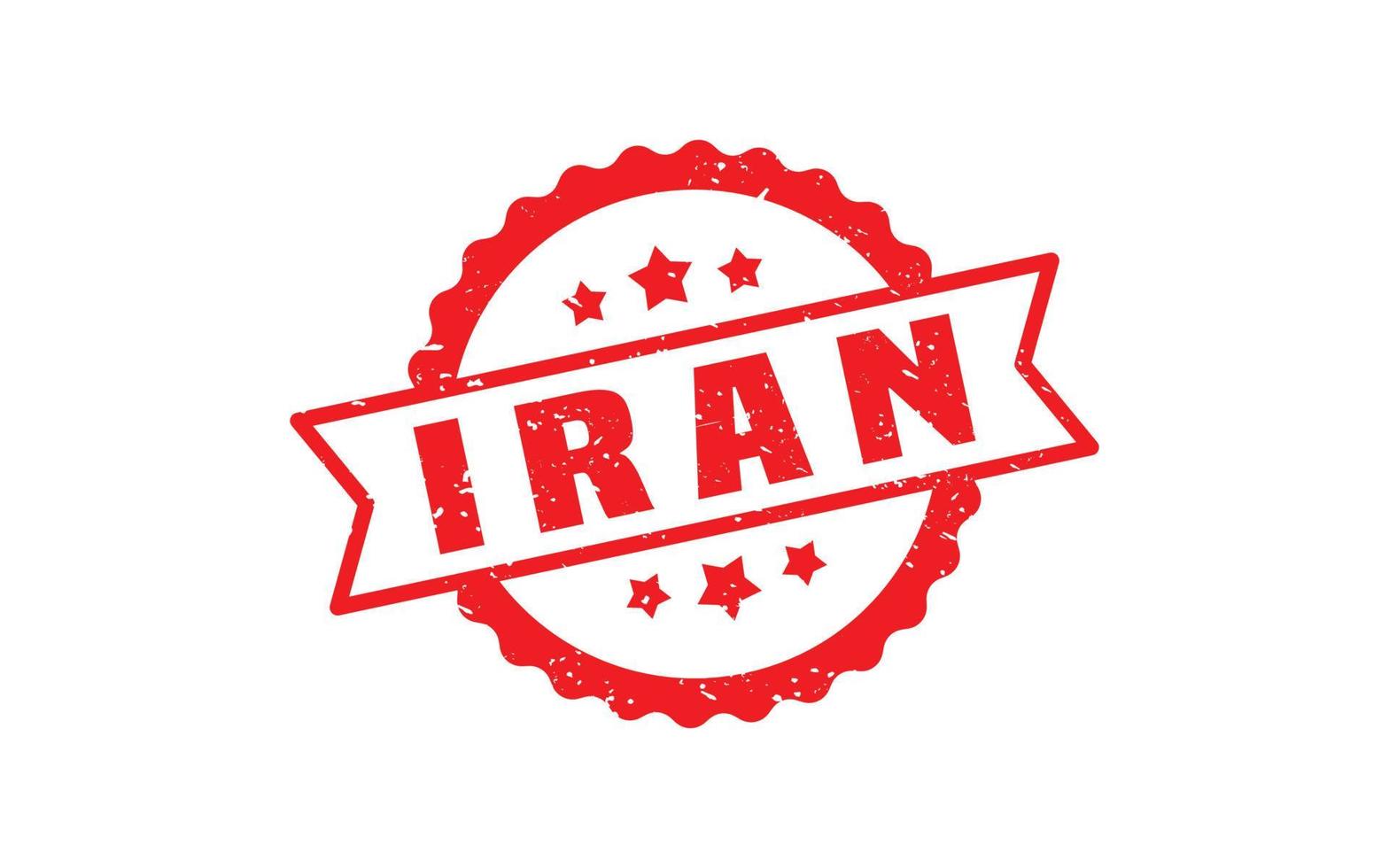IRAN stamp rubber with grunge style on white background vector