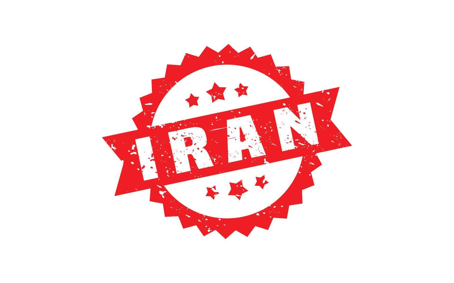 IRAN stamp rubber with grunge style on white background vector