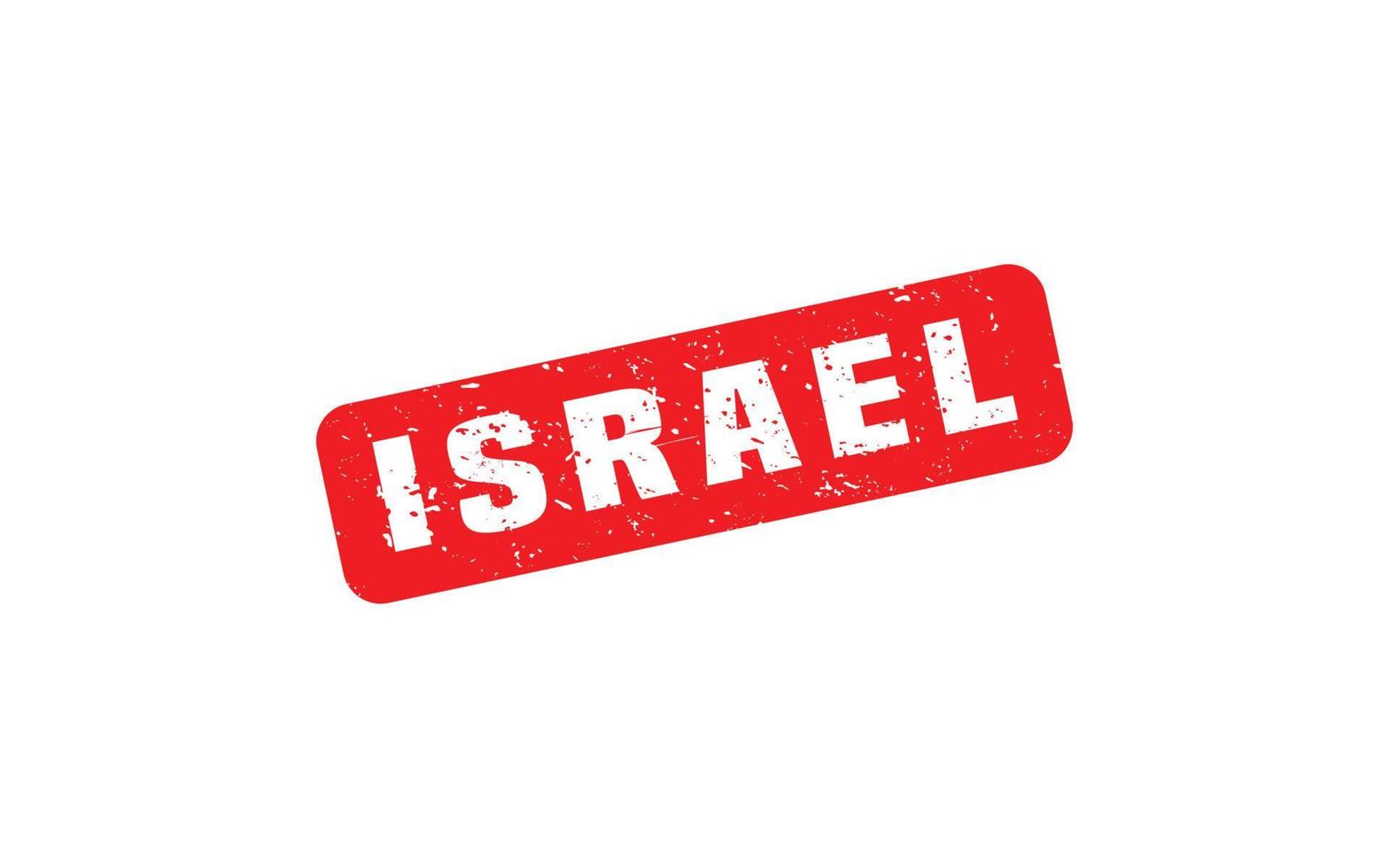ISRAEL stamp rubber with grunge style on white background vector