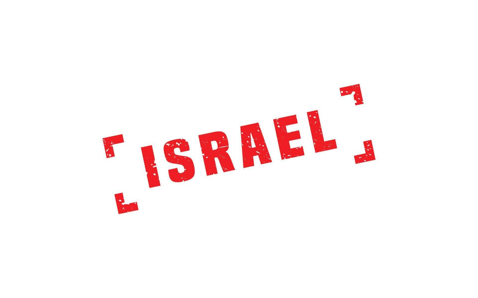 ISRAEL stamp rubber with grunge style on white background vector