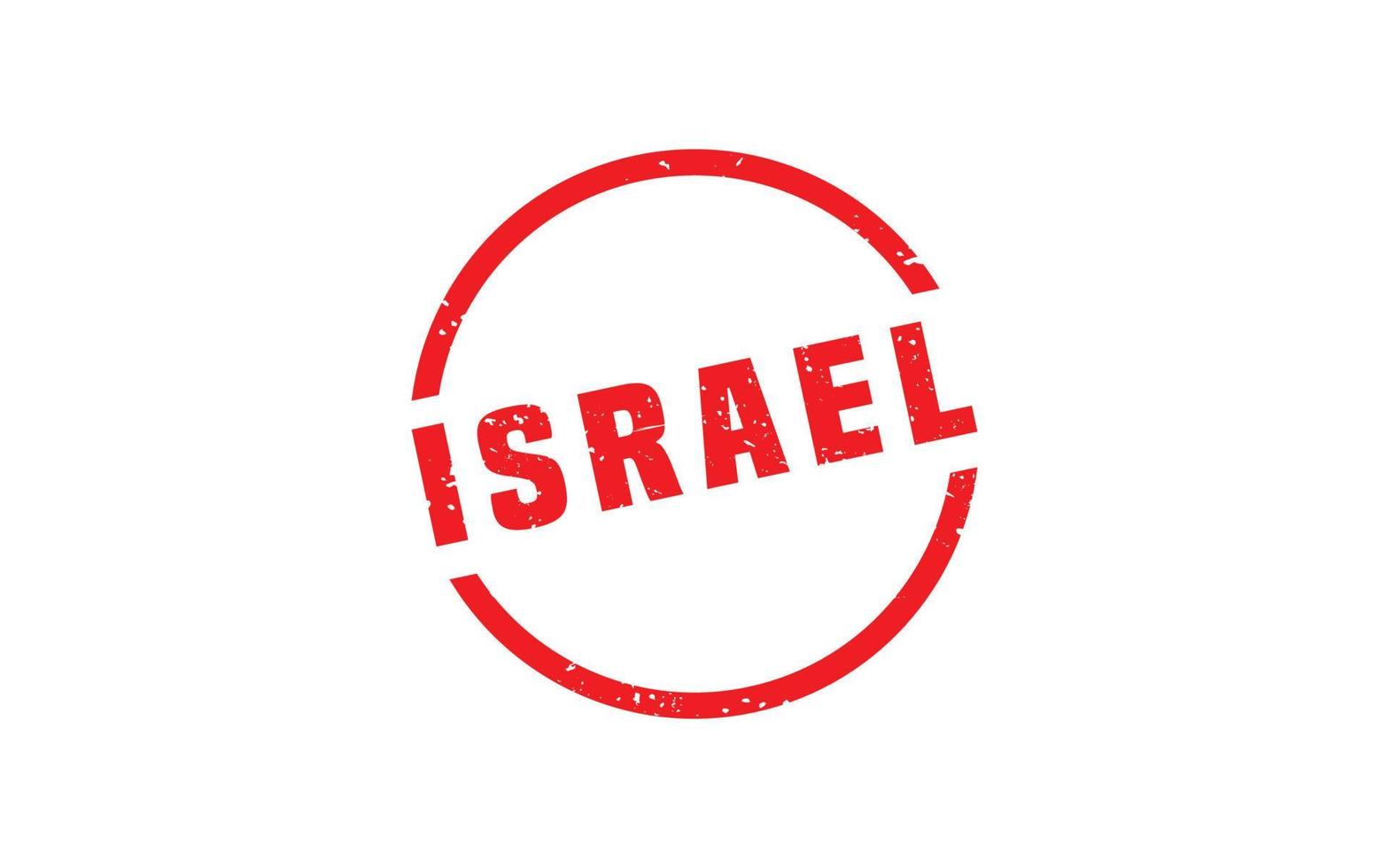 ISRAEL stamp rubber with grunge style on white background vector