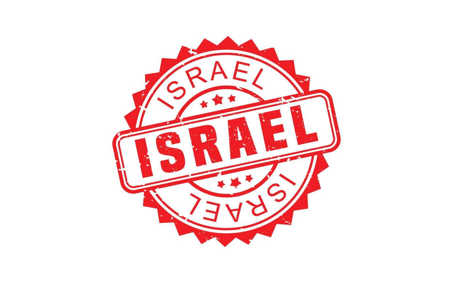 ISRAEL stamp rubber with grunge style on white background vector
