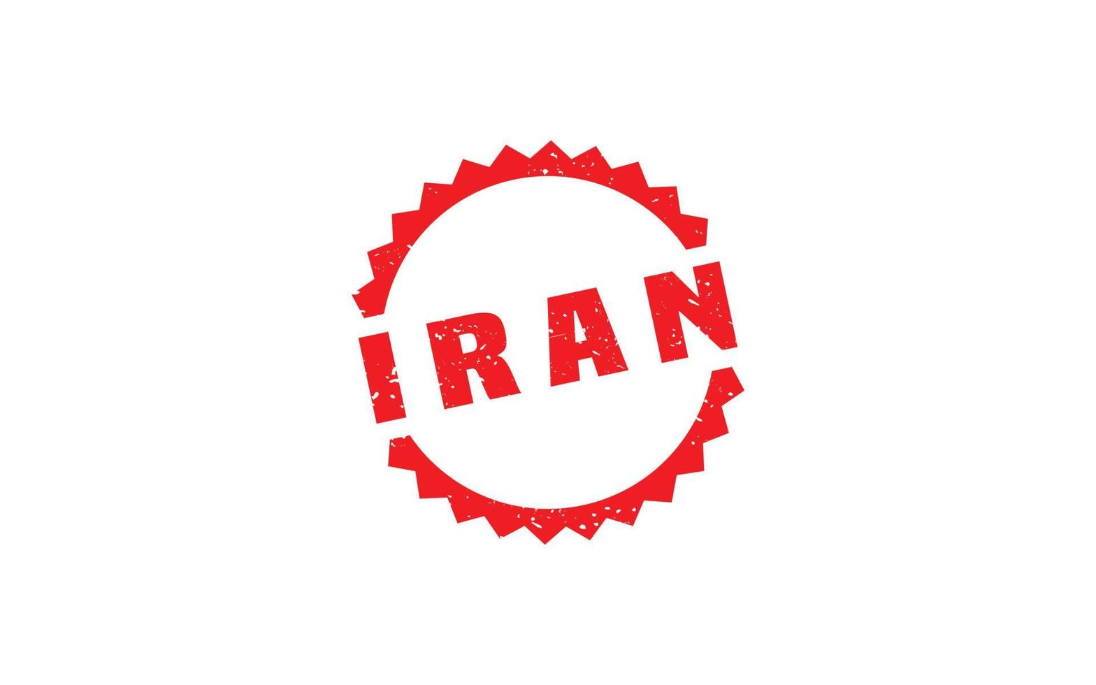 IRAN stamp rubber with grunge style on white background vector