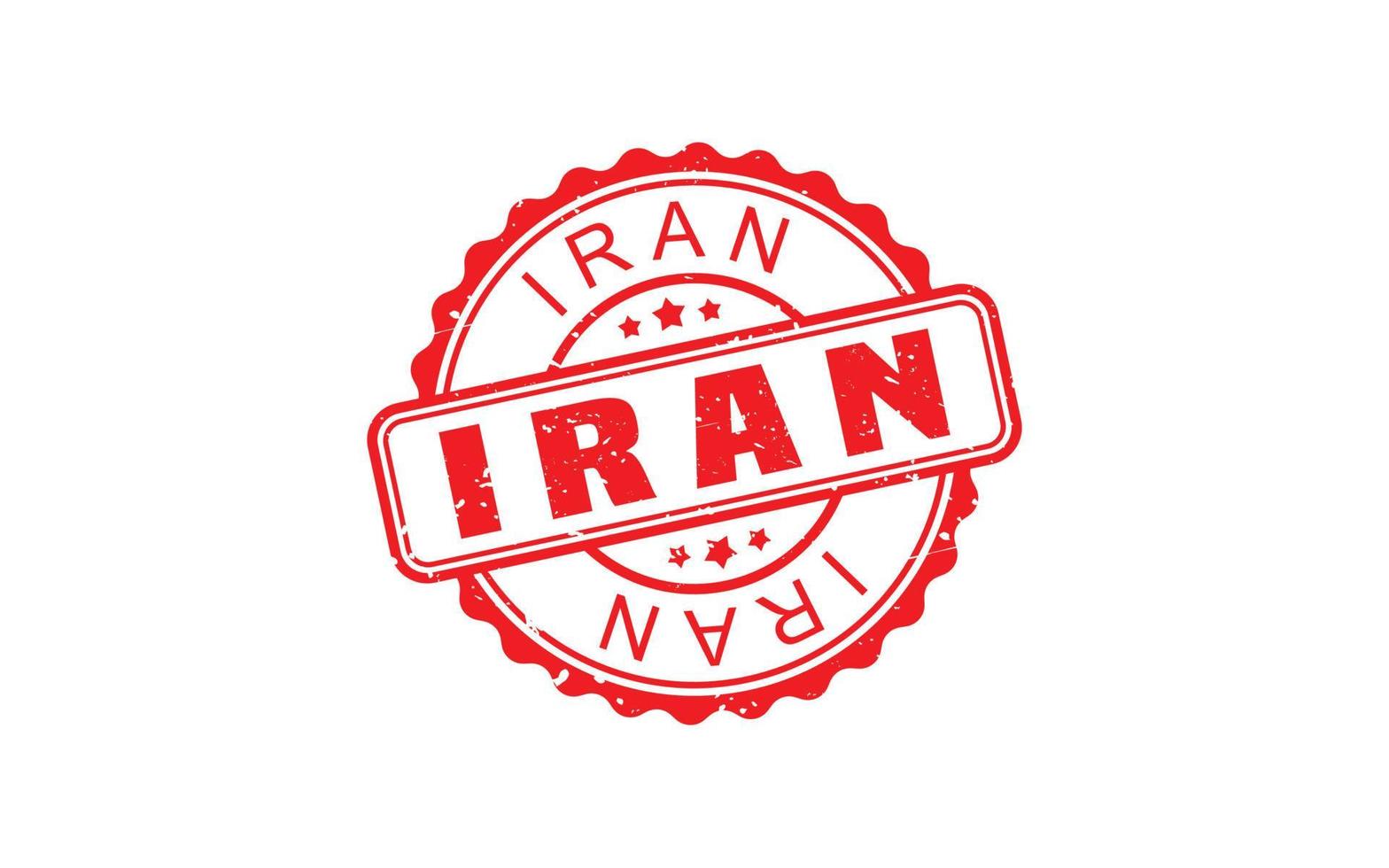 IRAN stamp rubber with grunge style on white background vector