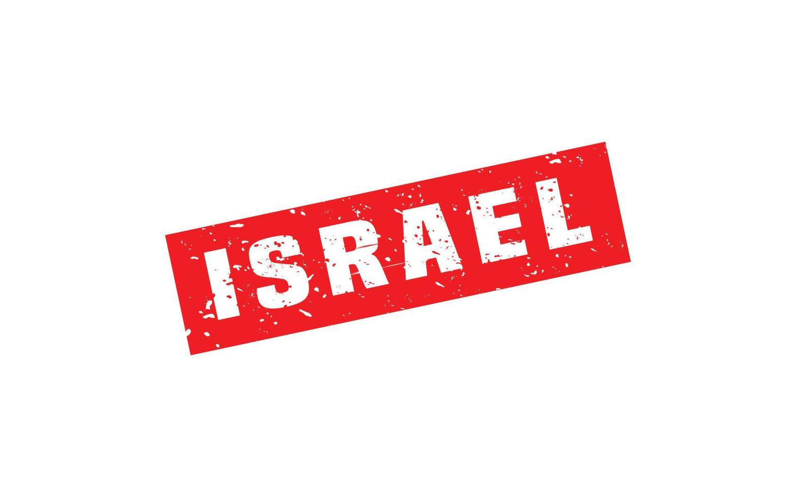 Goma de sello de israel con estilo grunge sobre fondo blanco vector