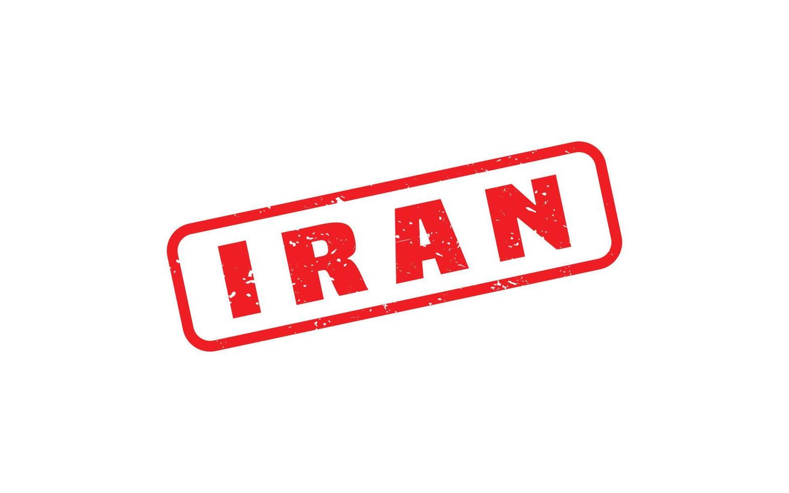 IRAN stamp rubber with grunge style on white background vector