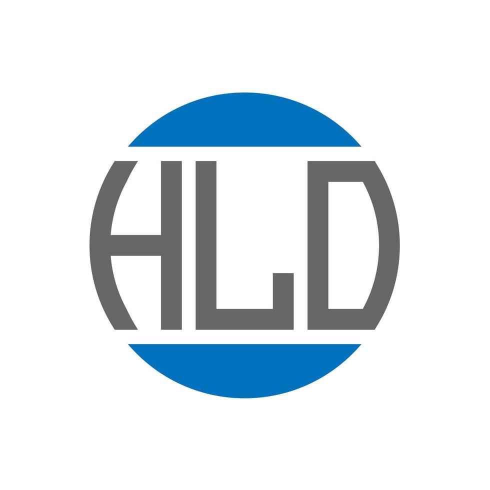 HLO letter logo design on white background. HLO creative initials circle logo concept. HLO letter design. vector