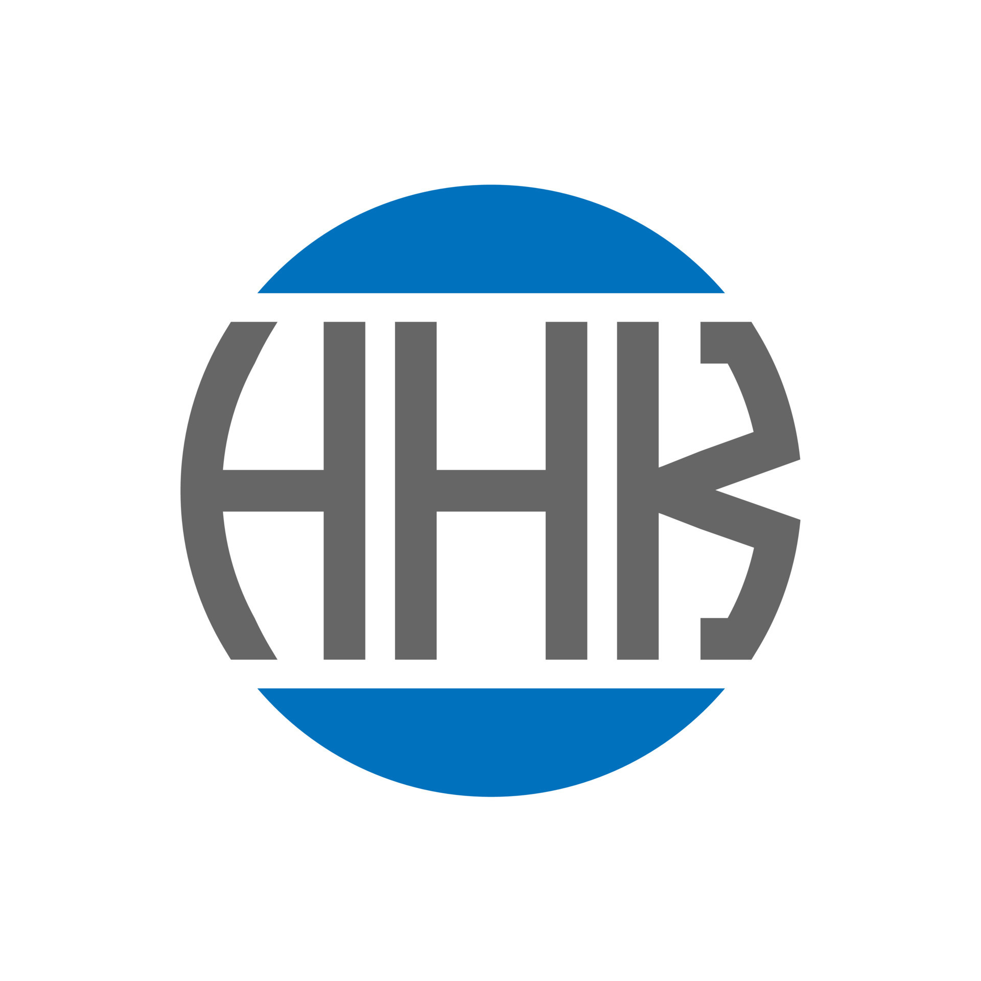 HHK letter logo design on white background. HHK creative initials ...