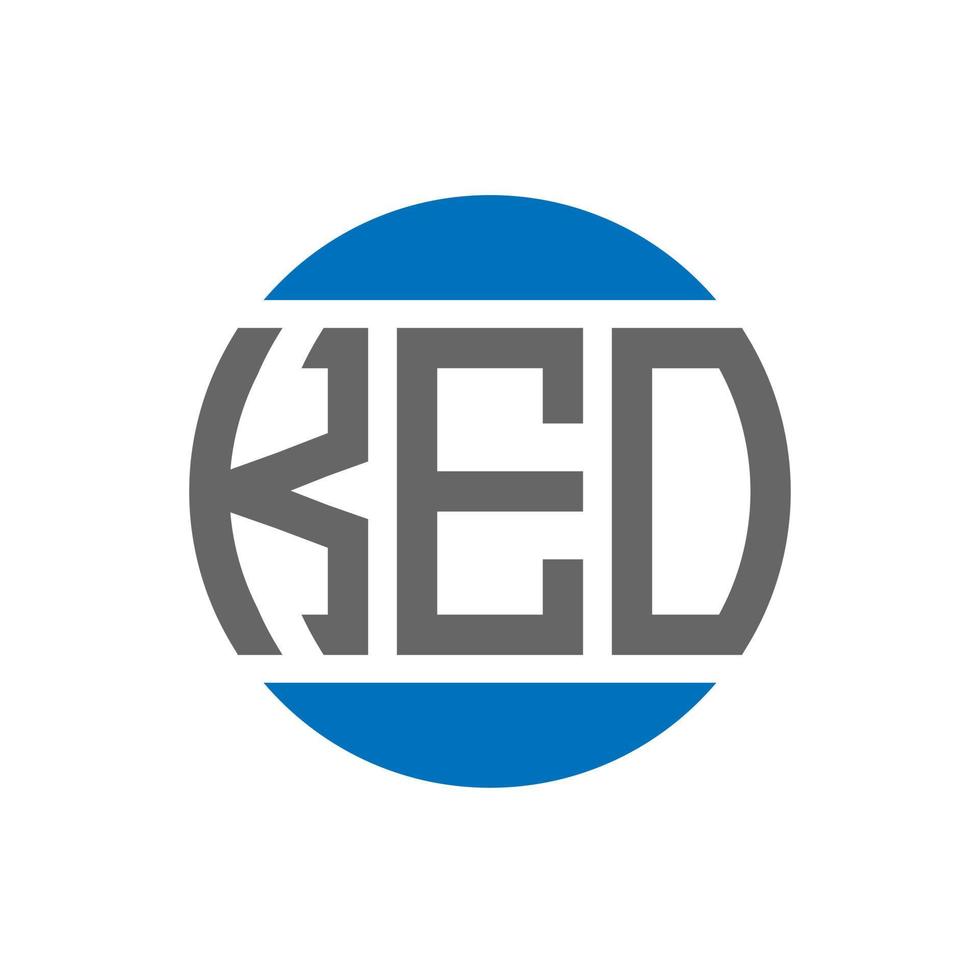 KEO letter logo design on white background. KEO creative initials circle logo concept. KEO letter design. vector