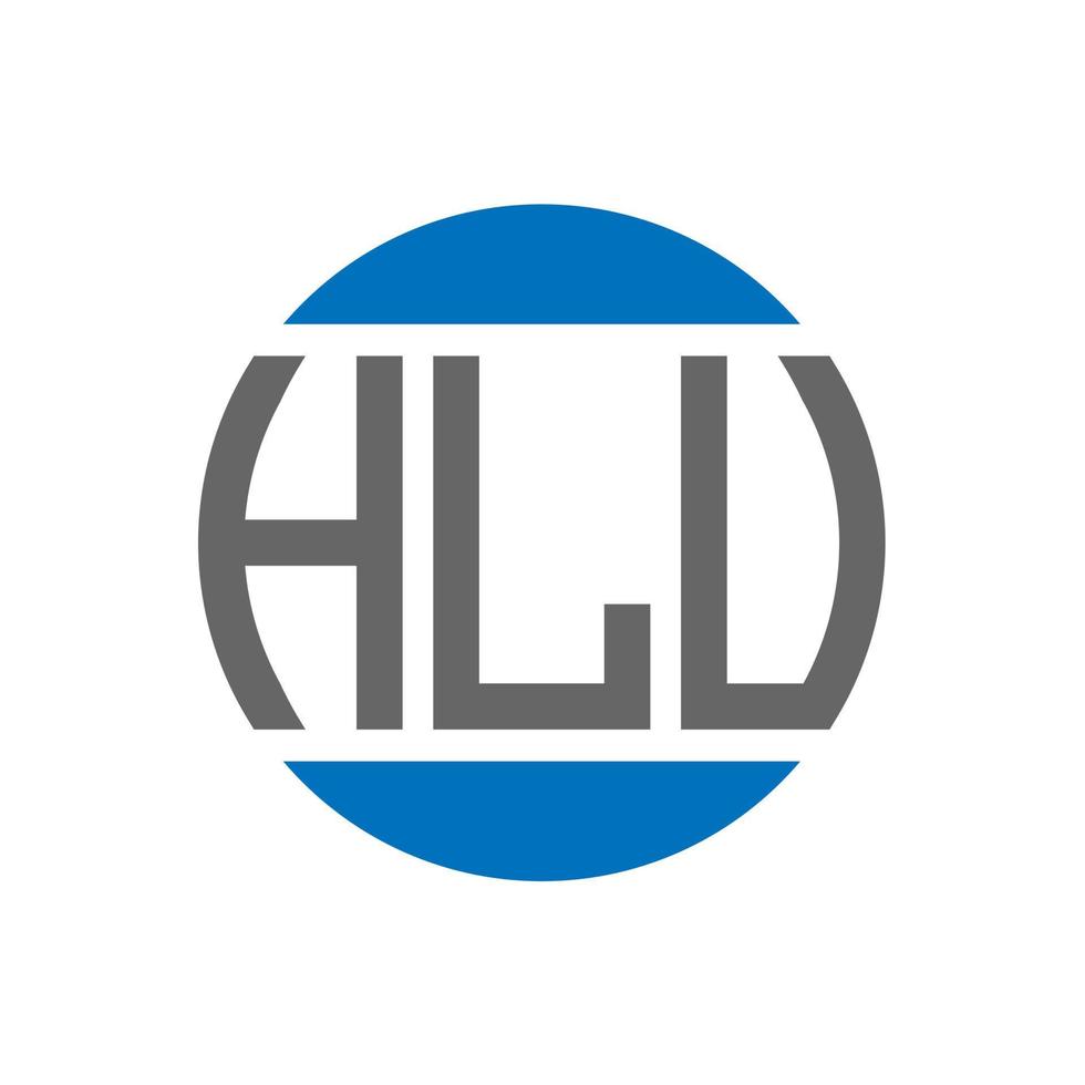 HLV letter logo design on white background. HLV creative initials circle logo concept. HLV letter design. vector