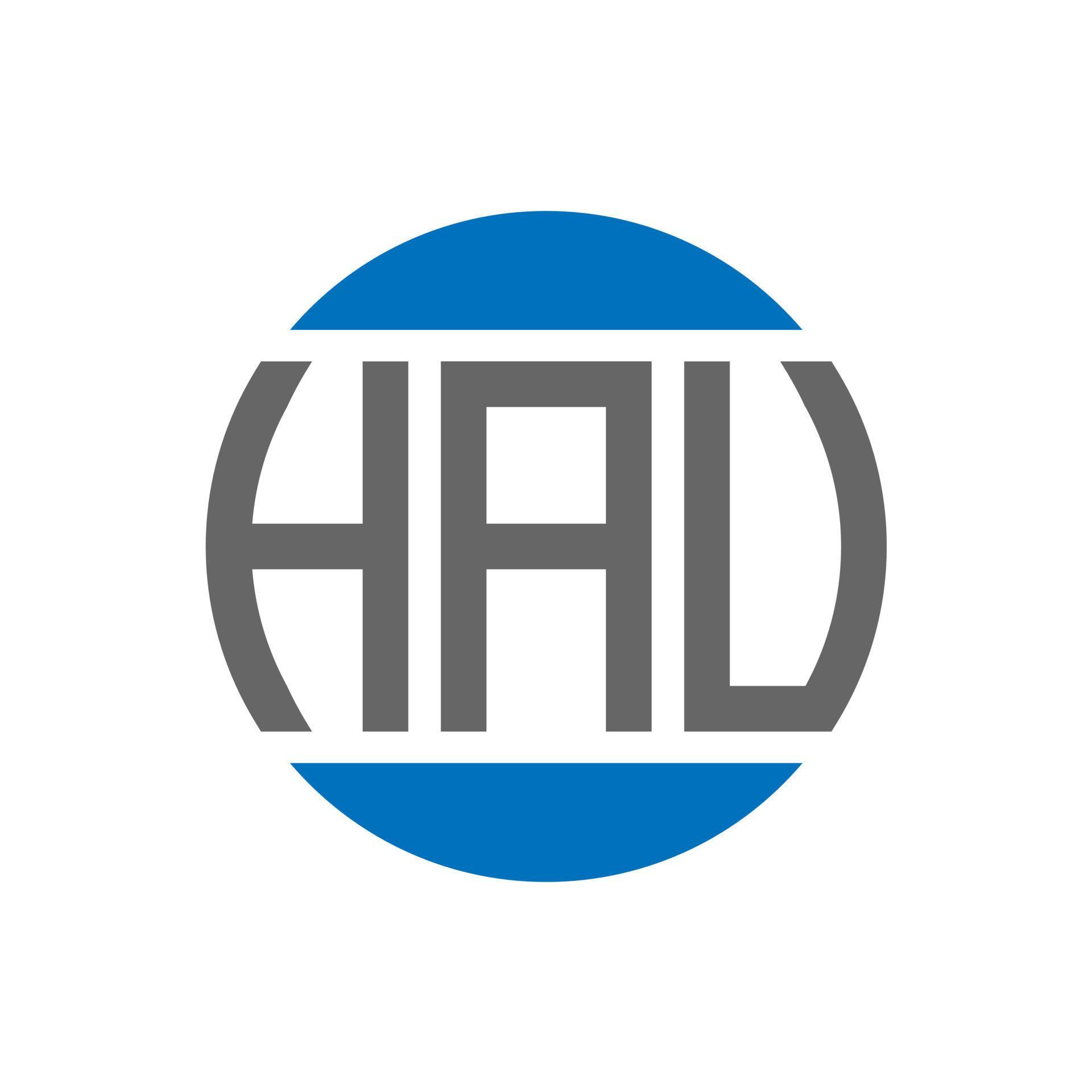 HAV letter logo design on white background. HAV creative initials