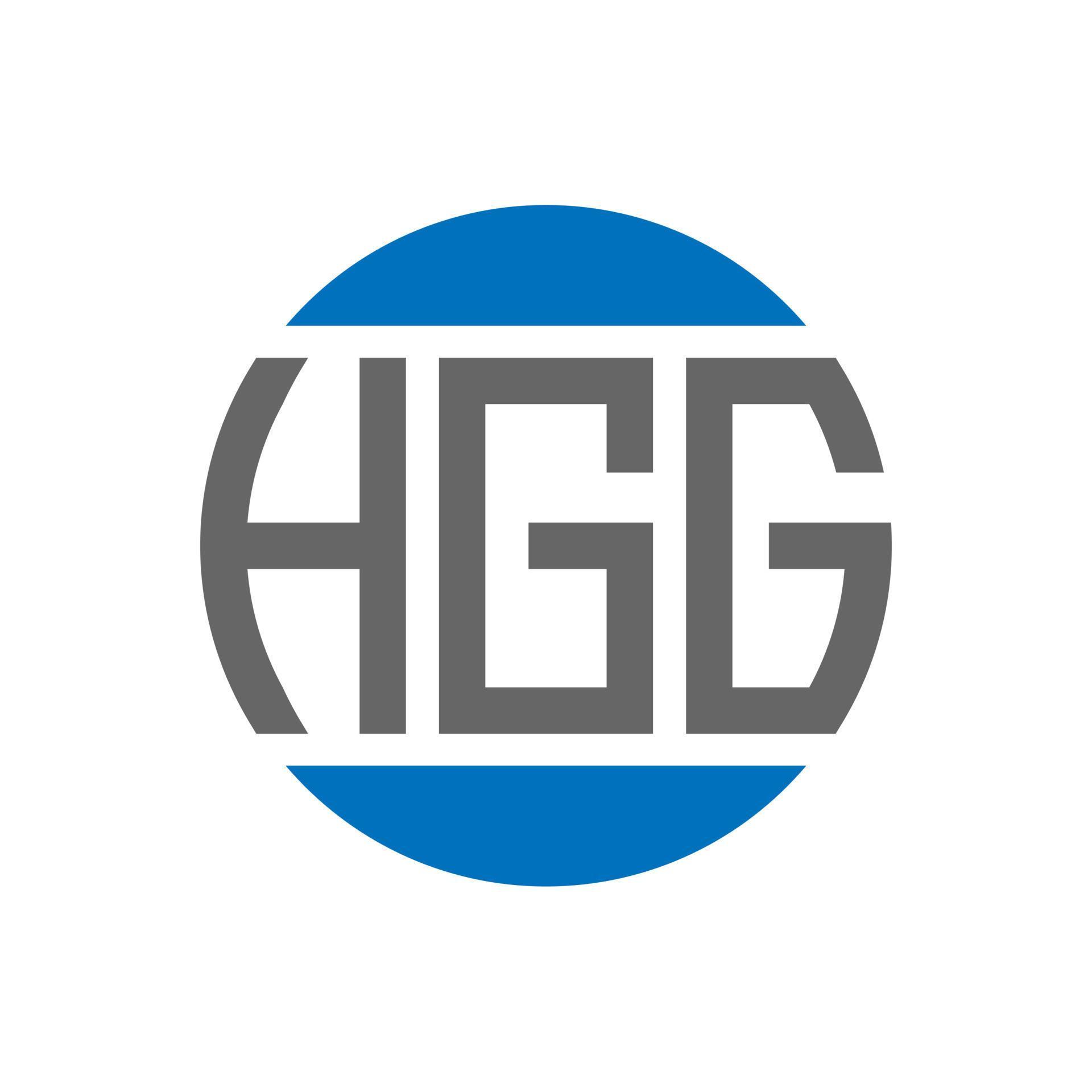 HGG letter logo design on white background. HGG creative initials ...