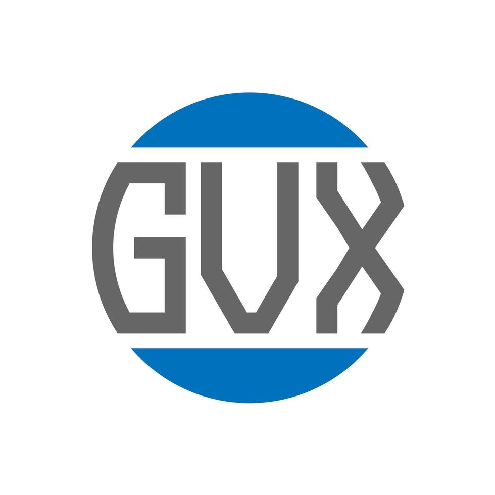 GVX letter logo design on white background. GVX creative initials circle logo concept. GVX letter design. vector