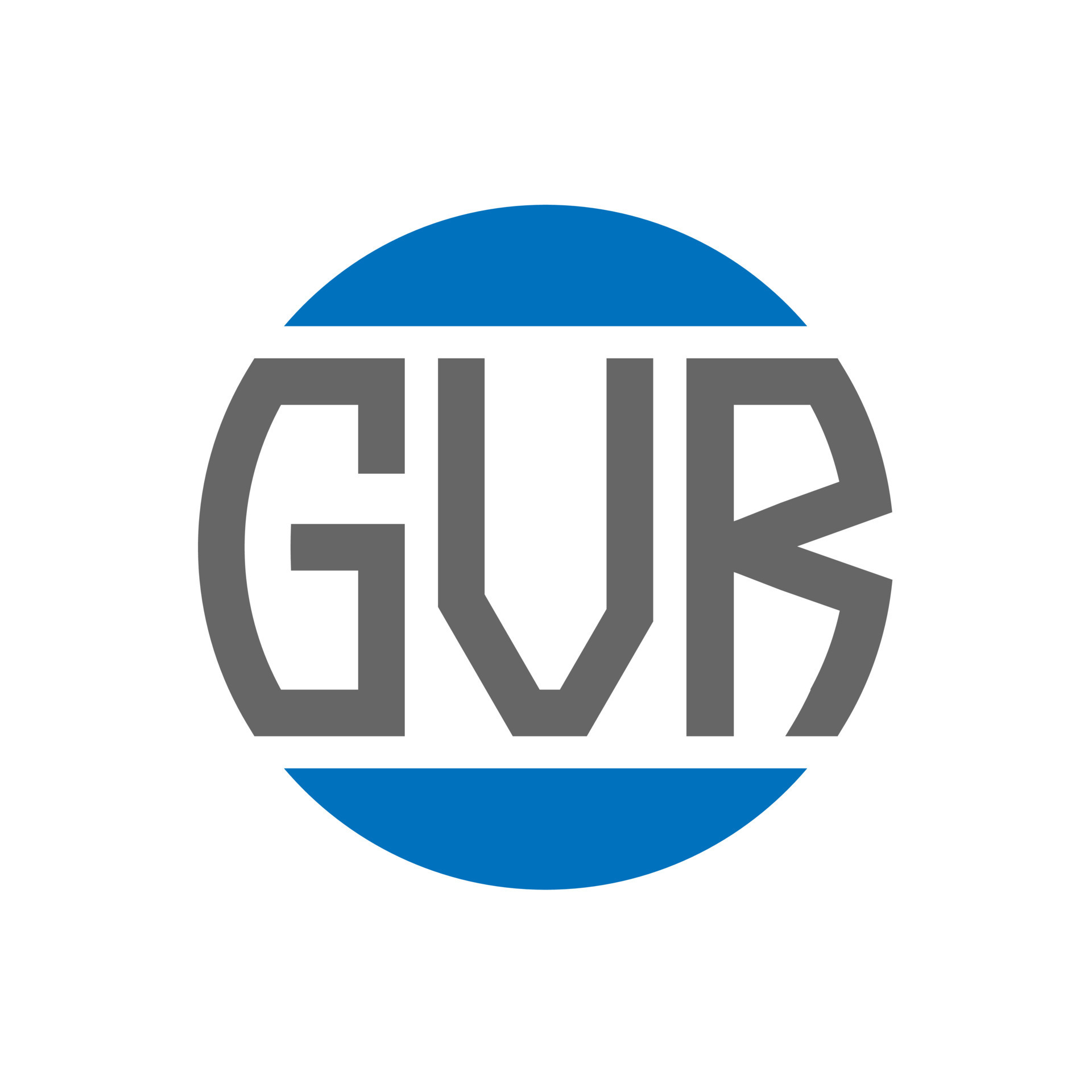 GVR letter logo design on white background. GVR creative initials ...