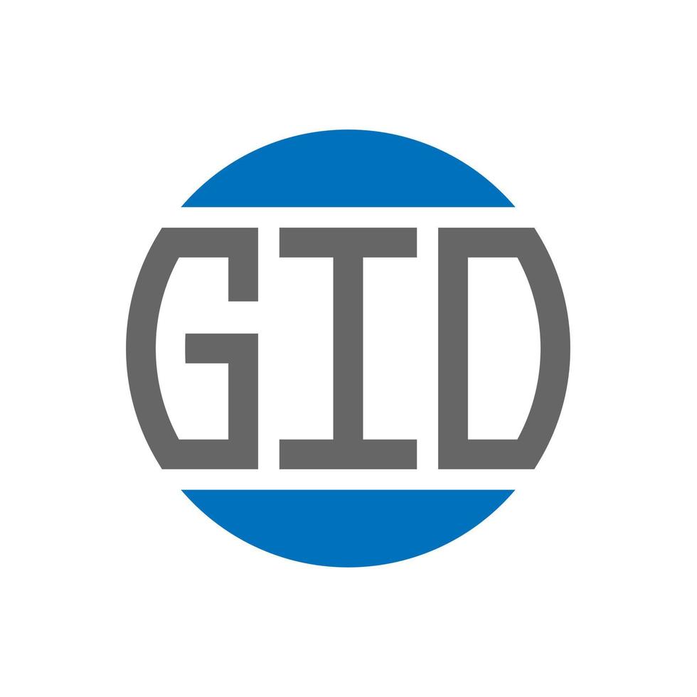 GIO letter logo design on white background. GIO creative initials circle logo concept. GIO letter design. vector