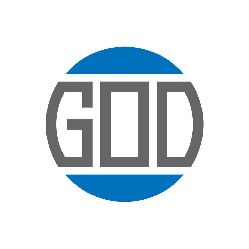 GOO letter logo design on white background. GOO creative initials circle logo concept. GOO letter design. vector