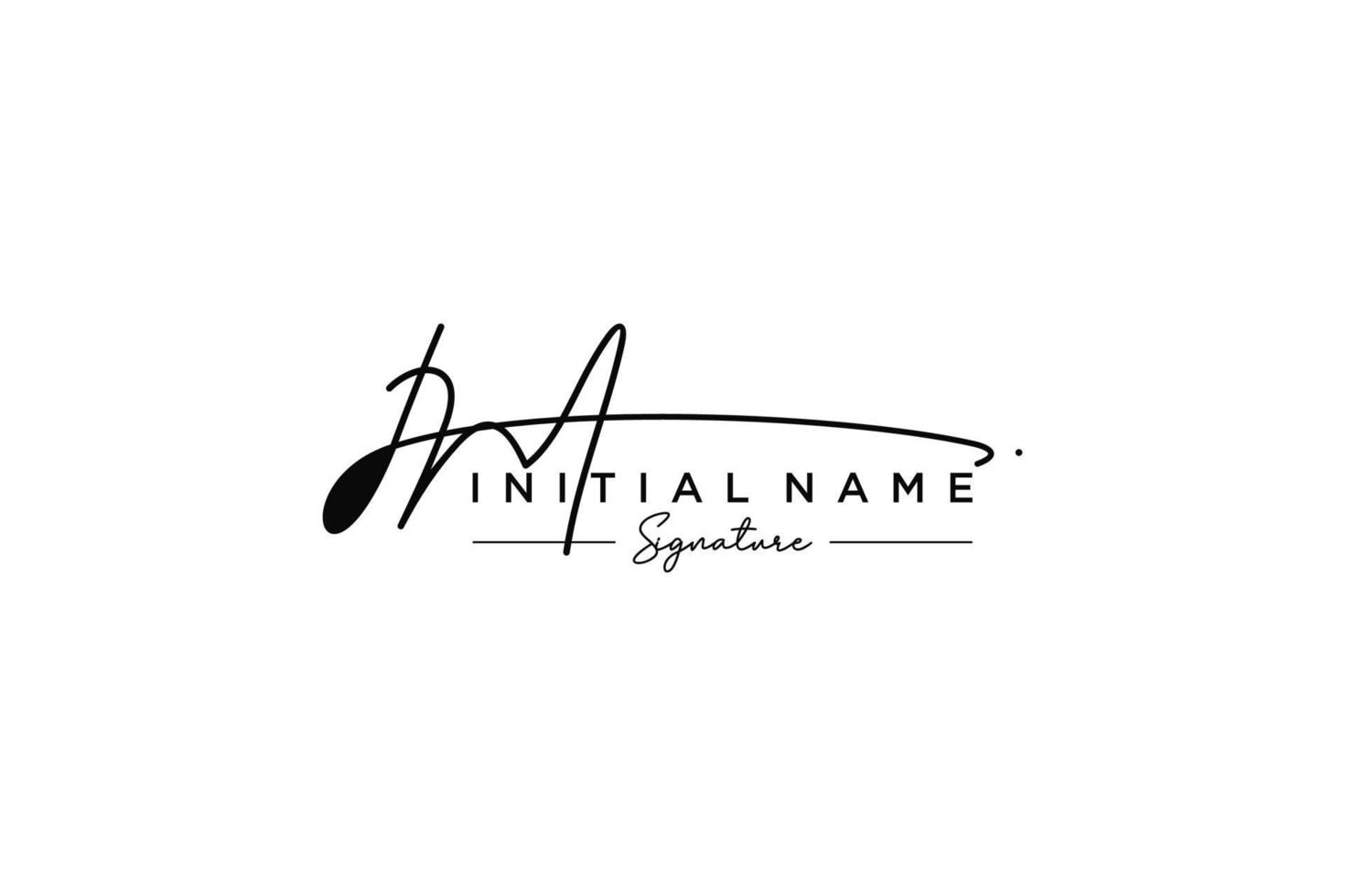 Initial IM signature logo template vector. Hand drawn Calligraphy lettering Vector illustration.