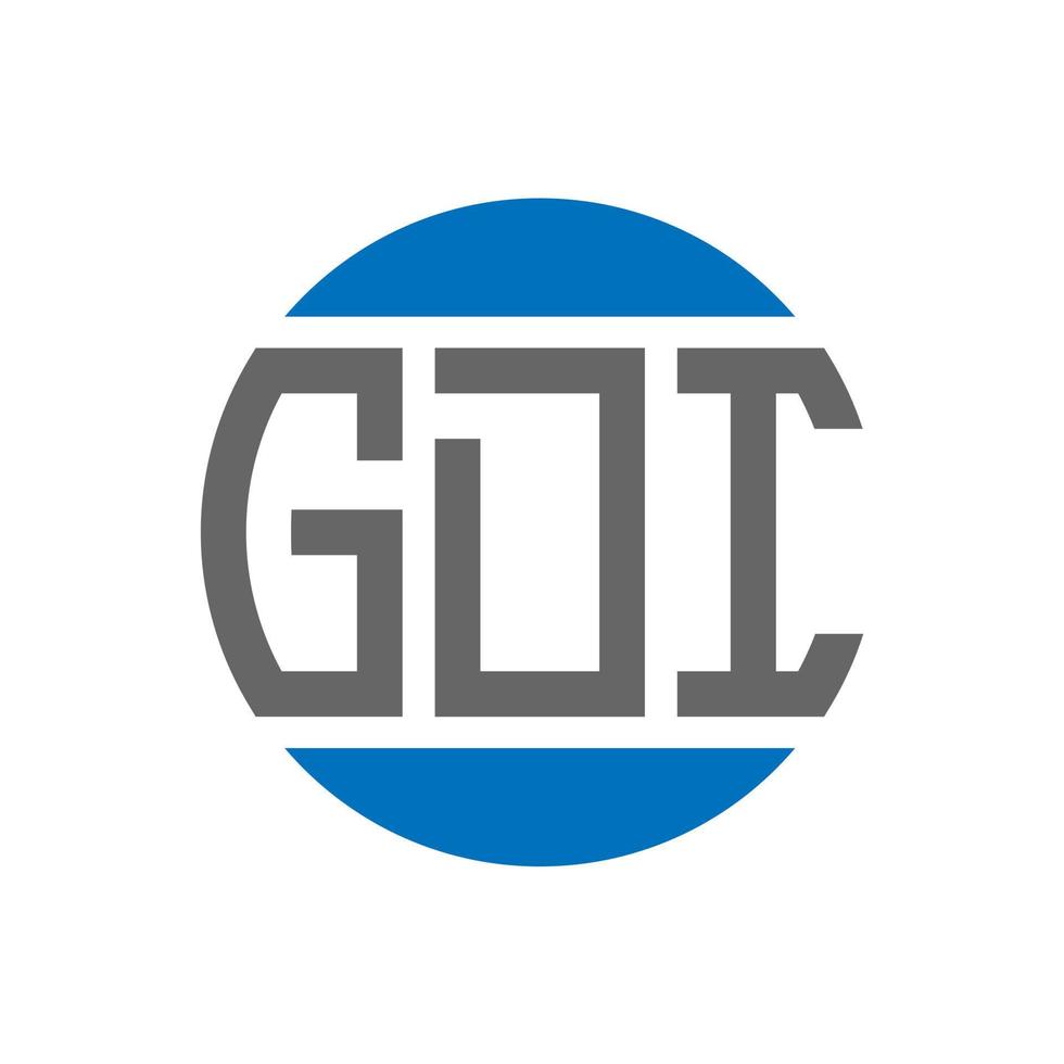 GDI letter logo design on white background. GDI creative initials ...