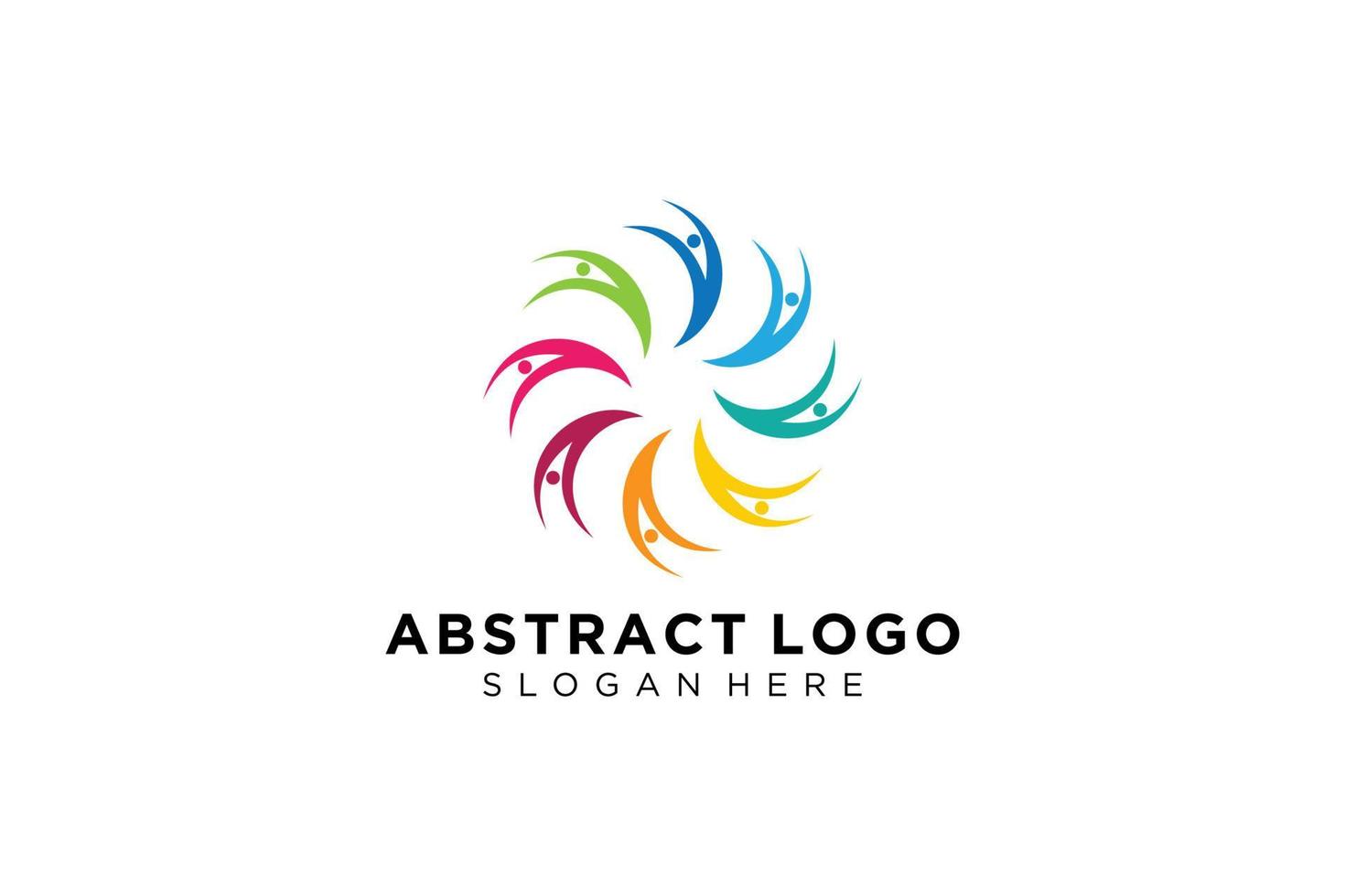 Vector abstract people and family logo collection,people icons, health logo template, care symbol.