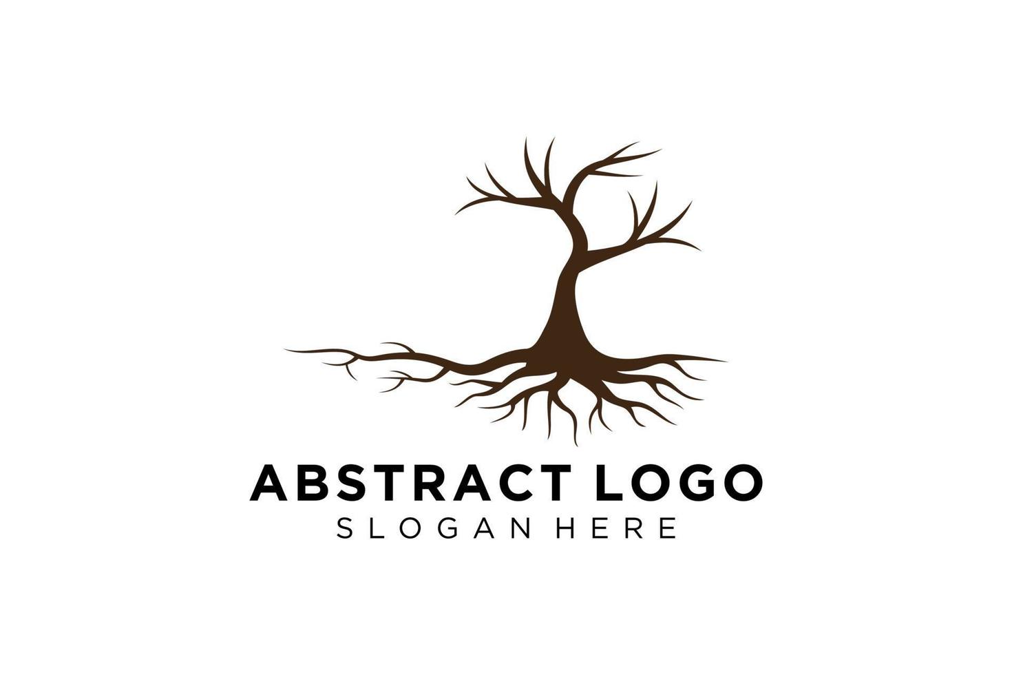 diseño de logotipo de árbol verde hoja natural y abstracta. vector