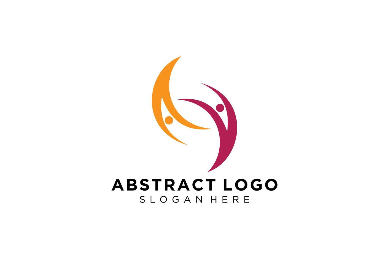 Vector abstract people and family logo collection,people icons, health logo template, care symbol.