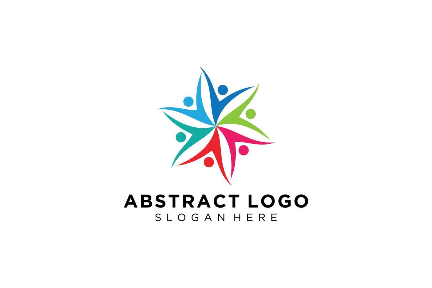 Vector abstract people and family logo collection,people icons, health logo template, care symbol.