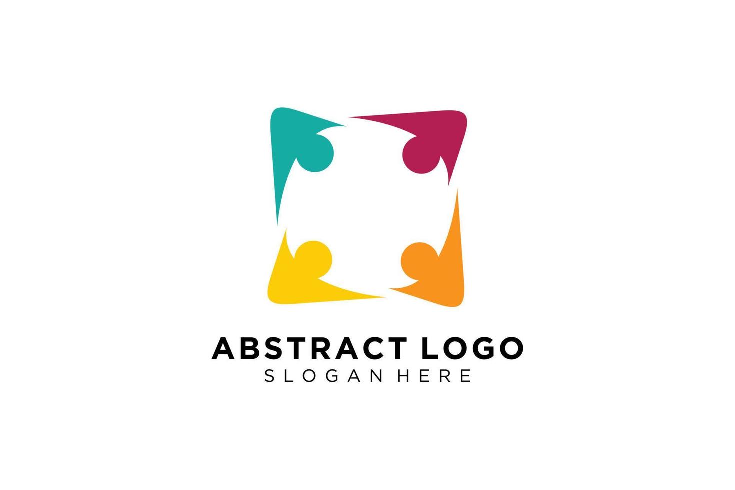 Vector abstract people and family logo collection,people icons, health logo template, care symbol.